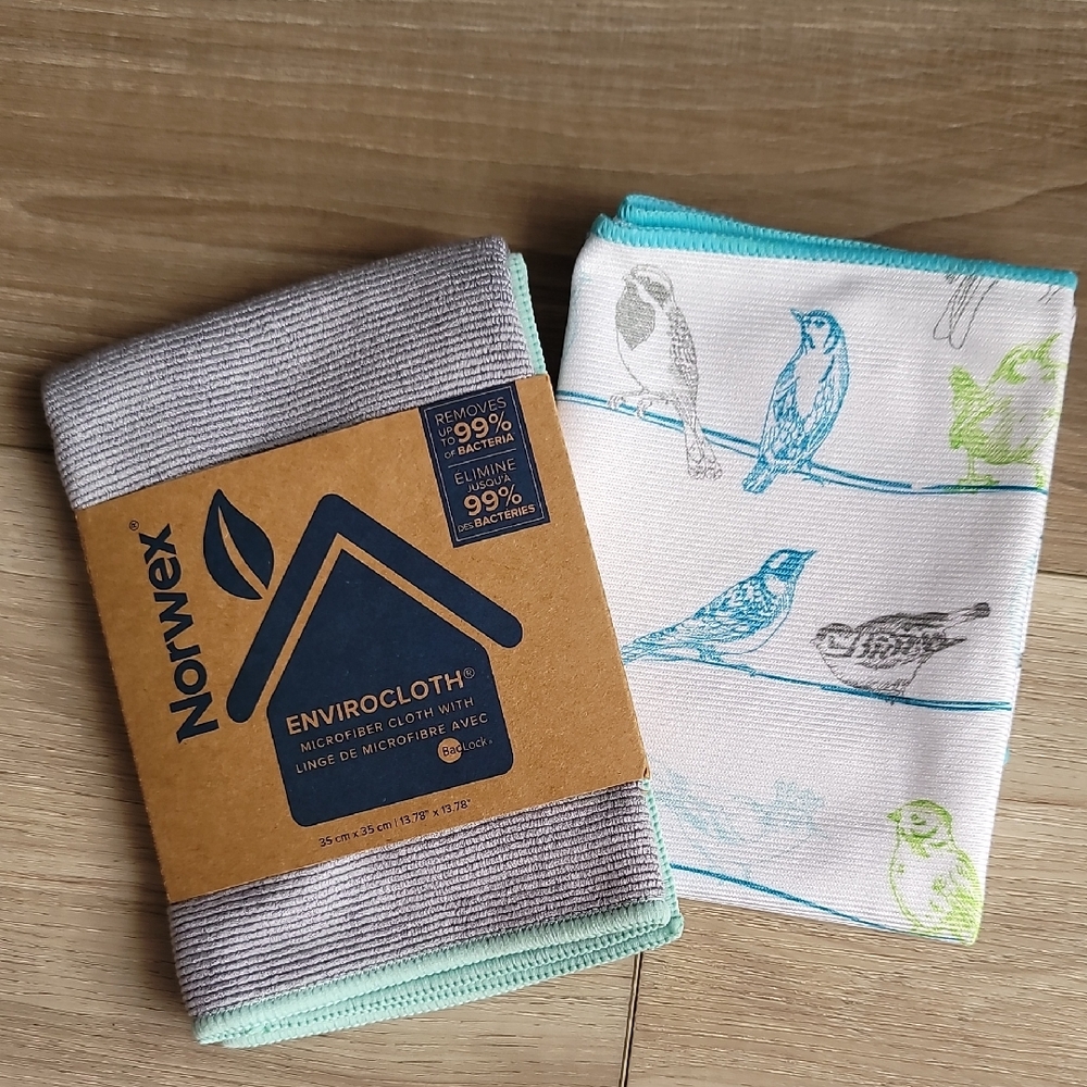 Norwex EnviroCloth Set with Bird Design